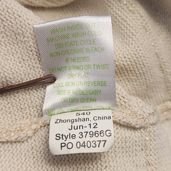 Lilly Pulitzer Rita Ruffled Sweater Dress HOLIDAY GOLD Sparkle Girls XL - Picture 12 of 12